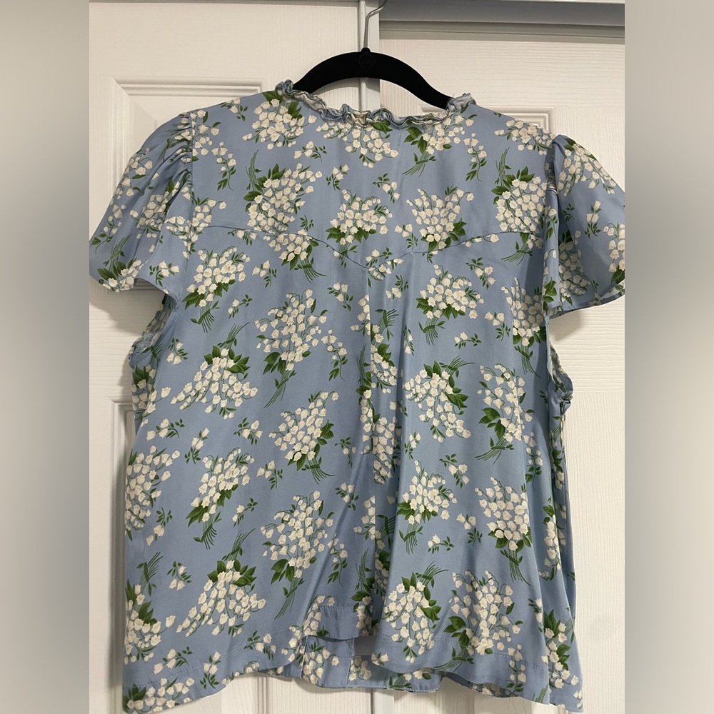 Doen OPALINE TOP -- SKY MAY BELL FLORAL - Picture 6 of 7